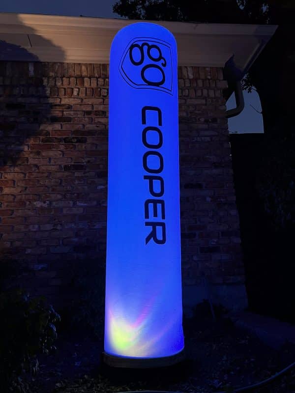 6.5" Tall Inflatable, fan base, four LED lights, and a remote control - Image 3