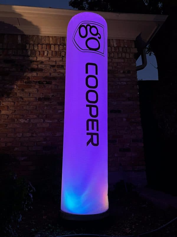 6.5" Tall Inflatable, fan base, four LED lights, and a remote control - Image 4
